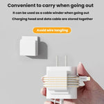 2pcs Charger Holder Phone Charging Cable Clip Plug Hook Organizer