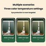 Xiajule Eye-Caring Study Desk Lamp With Time Display 3-Color Temperature Dimmable Reading Bedside Lamp, XH4000, XH4800