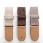 Cotton Linen Guitar Studs Strap Diagonal Shoulder Strap Musical Instrument Accessories