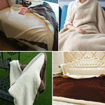 Winter Sofa Blanket Double Thick Cashmere Coral Fleece Ofice Nap Blanket, 1.5x2m, 2x2.3m