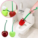 Cherry Shaped Toilet Brush Bathroom Creative Lovely Lavatory Brush Toilet Cleaning Kit, Red, Green