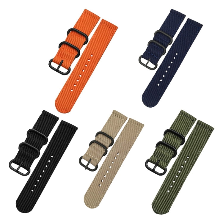 Washable Nylon Canvas Watchband, 18mm, 20mm, 22mm, 24mm