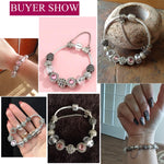 Women Fashion Simple Panjia Opal Crystal Alloy Bracelet, 17cm, 18cm, 19cm, 20cm