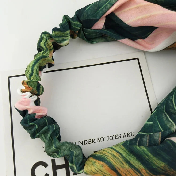 Summer Bohemian Style Hairbands Headbands For Women Retro Cross Knot Turban
