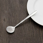 3 PCS Stainless Steel Household Creative Flower Spoon Coffee Stirring Spoon, Sun Flower Spoon, Sunflower Spoon, Pansy Flower Spoon, Bellflower Spoon, Plum Flower Spoon, Cosmos Flower Spoon