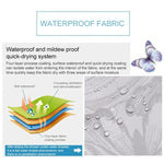 Butterfly Waterproof Polyester Shower Washable Bathroom Curtains, 80x180cm, 120x180cm