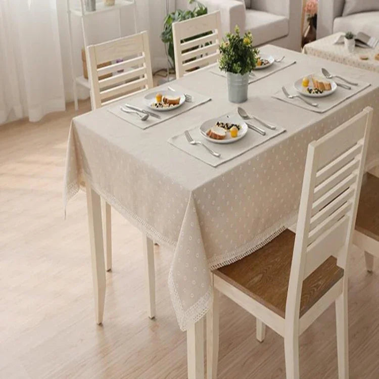 Lace Tablecloth Coffee Table Multifunctional Cover Towel, 90x90cm, 90x140cm, 140x140cm, 140x180cm, 140x200cm, 140x220cm
