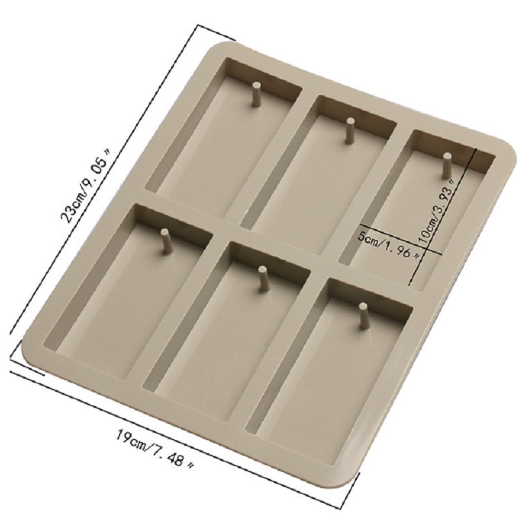 Aromatherapy Wax Handmade Soap Silicone Mold, Six Grid Rectangle, Three Rectangle Three Oval, Six Lattice Rhombus, Three  Round Three Ring, Six Lattice Round Key
