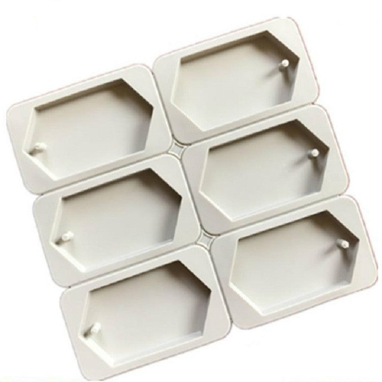 Aromatherapy Wax Handmade Soap Silicone Mold, Six Grid Rectangle, Three Rectangle Three Oval, Six Lattice Rhombus, Three  Round Three Ring, Six Lattice Round Key