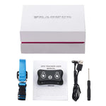 TK200 2G IP67 waterproof GPS tracker package with collar, user manual, and accessories for real-time tracking.