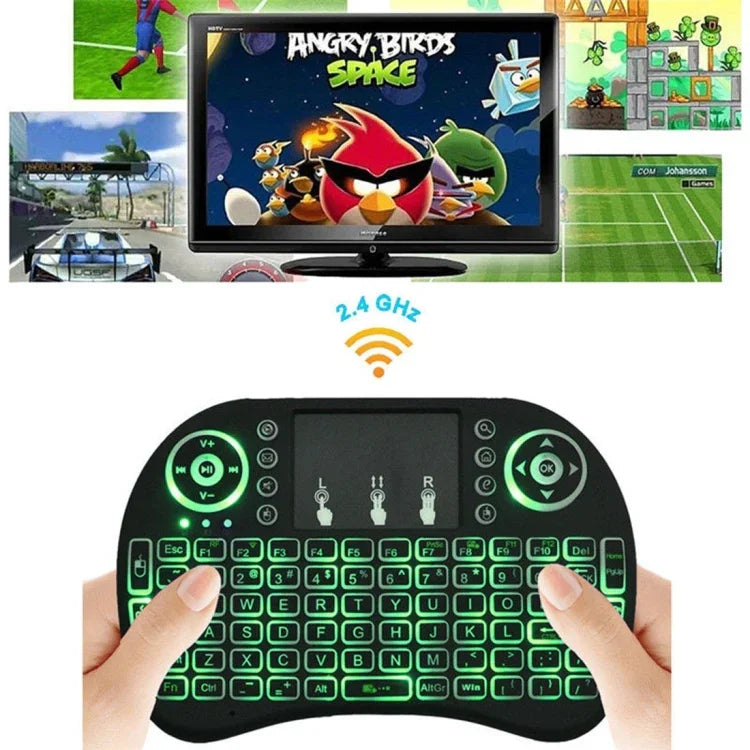 Support Language: Italy i8 Air Mouse Wireless Backlight Keyboard with Touchpad for Android TV Box & Smart TV & PC Tablet & Xbox360 & PS3 & HTPC/IPTV, Italy