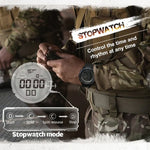 TANK North Edge Men Fashion Professional Military Army Outdoor Sport Waterproof Running Swimming Smart Digital Watch, TANK North Edge