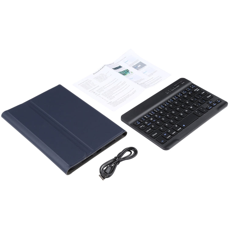 A06 Detachable Lambskin Texture Ultra-thin TPU Bluetooth Keyboard Leather Tablet Case with Stand For iPad mini 6 / mini 7, A06
