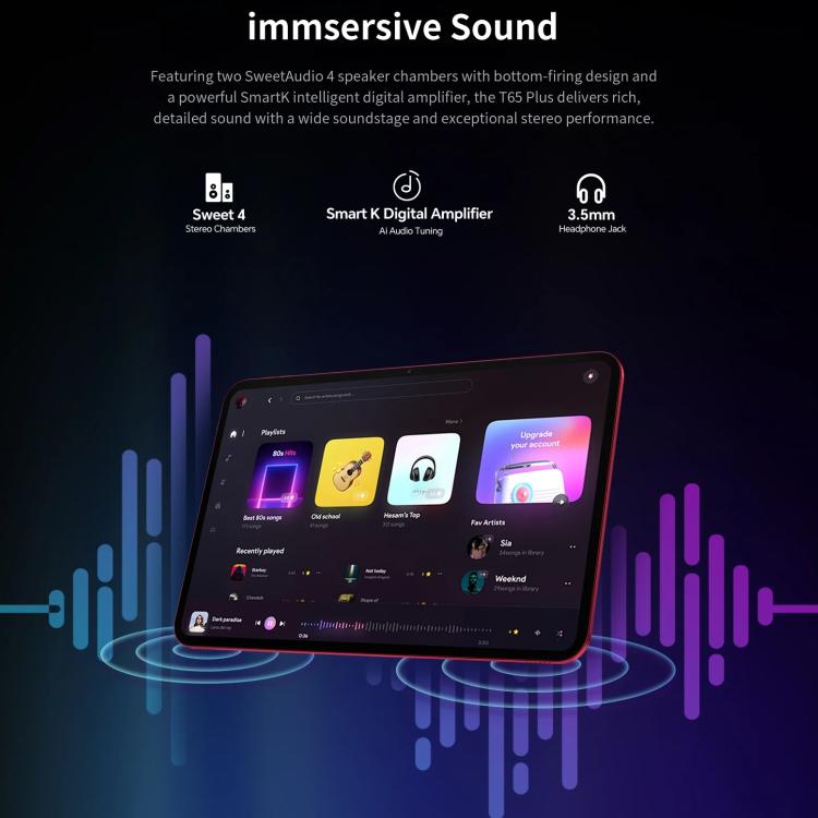 Teclast T65 Plus 4G LTE Tablet PC, 8GB+256GB, 13.4 inch Android 15 MediaTek Helio G99 Octa Core, Support Dual SIM, T65 Plus