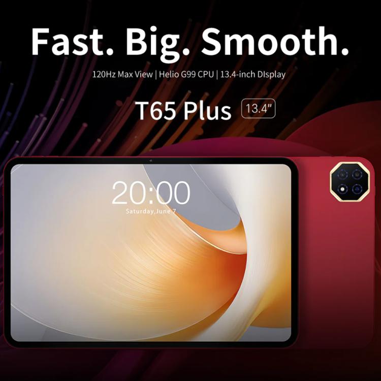 Teclast T65 Plus 4G LTE Tablet PC, 8GB+256GB, 13.4 inch Android 15 MediaTek Helio G99 Octa Core, Support Dual SIM, T65 Plus