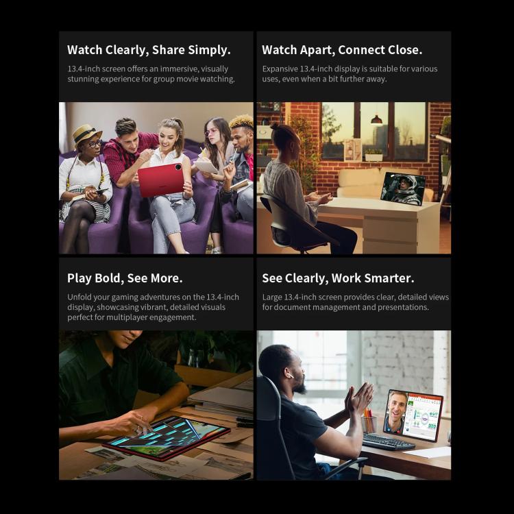 Teclast T65 Plus 4G LTE Tablet PC, 8GB+256GB, 13.4 inch Android 15 MediaTek Helio G99 Octa Core, Support Dual SIM, T65 Plus