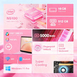 GXMO T152J 15.6 inch Laptop, 16GB+512GB, Windows 11 Pro Intel Celeron N5100 Quad Core, Support Fingerprint Unlock, UK Plug, 16GB+512GB, UK Plug