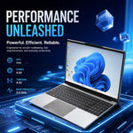E157 15.6 inch Lightweight Laptop, 8GB+256GB, Windows 11 Intel Twin Lake N100 Quad Core, US Plug, Intel N150