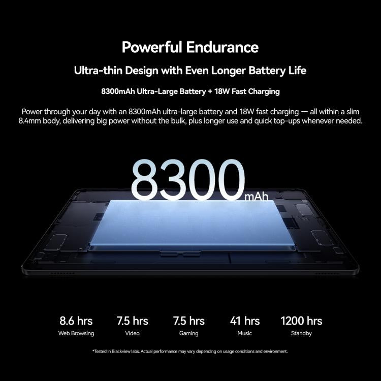 Blackview ZENO 5 Tablet PC, 8GB+128GB, 11 inch Android 16 Unisoc T7250 Octa Core, Network: 4G, Global Version with Google Play, 8GB+128GB