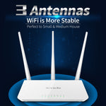 Tenda F3 Wireless 2.4GHz 300Mbps WiFi Router with 3*5dBi External Antennas, F3