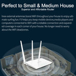 Tenda F3 Wireless 2.4GHz 300Mbps WiFi Router with 3*5dBi External Antennas, F3