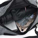 Pure Color Multi-function Casual Pockets Waterproof Chest Bag Waist Sport Bag