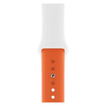 Double Colors Silicone Watch Band for Apple Watch Series 3 & 2 & 1 42mm (Light Blue+Light Pink)