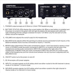 LINEPAUDIO B982 Power Amplifier Instrument Drummer Earphone Monitor Signal Amplifier, Dual XLR Input, B982