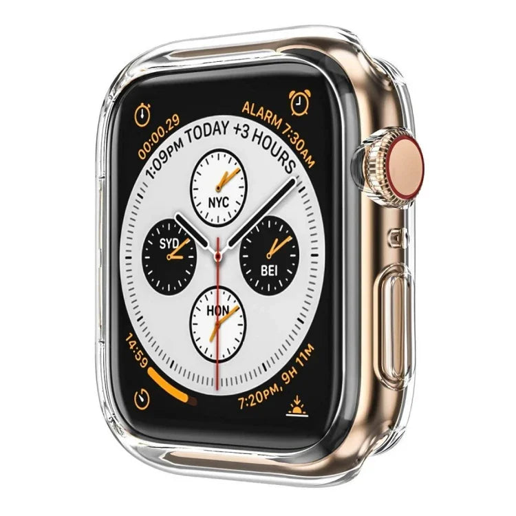 ENKAY Hat-Prince 2 in 1 TPU Semi-clad Case + 3D Full Screen PET Curved Heat Bending Film for Apple Watch Series 6 / 5 / 4 / SE 3 / SE 2 / SE 1 44mm, F Apple Watch Series 6 / 5 / 4 / SE 3 / SE 2 / SE 1 44mm