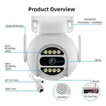 A8 - C2 2MP Smart WiFi Surveillance IP Camera, Dual - light Full Color Night Vision / Two Way Audio / TF Card - Trustpick