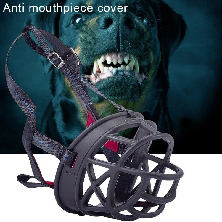 Dog Muzzle Prevent Biting Chewing and Barking Allows Drinking and Panting, Size: 10.3*9.3*12.5cm - Trustpick