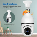 DP17 2.0 Million Pixels Dual Light Source Smart Dual - band WiFi 1080P HD Outdoor Network Light Bulb Camera, Support Infrared Night Vision & Two - way Audio & Motion Detection & TF Card - Trustpick