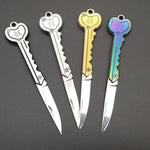 Mini Key Knife Tactical Camp Outdoor Keyring Ring Keychain Fold Self Defense Security Multi Tool - Trustpick