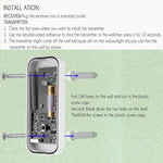 N15K - 1T1 - B 110dB Wireless IP55 Waterproof Low Power Consumption WiFi Doorbell Receiver with Night Light , 53 Music Options, Receiver Distance: 300m - Trustpick