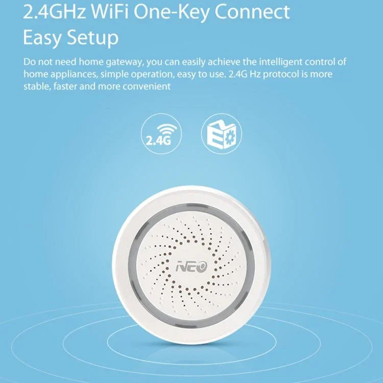 NEO NAS - AB02W WiFi USB Siren Alarm Sensor for Home Alarms Security - Trustpick