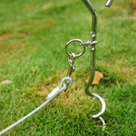 Outdoor Pet Leash Stainless Steel Ground Nail Fixing Bolt, Specification： - Trustpick