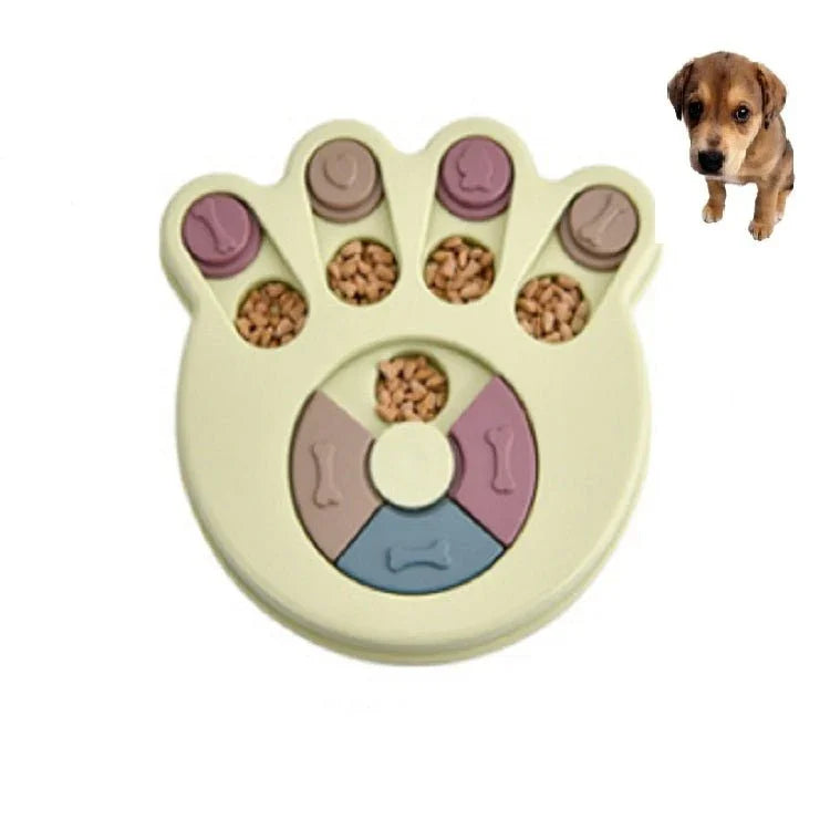 Pet Toy Dog Food Turntable Eating Puzzle Anti - Smashing Dog Bowl Supplies - Trustpick