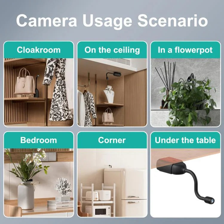 QJ700 1080P HD WiFi Panoramic 360 - degree Snake Tube Camera, Support Motion Detection - Trustpick