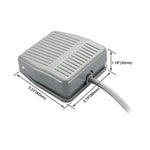 TFS - 201 AC 250V 10 A Electric Power Plastic Foot Switch Power Pedal, Cable Length: 1m - Trustpick