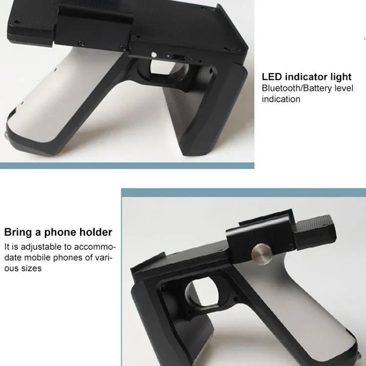 UHF RFID Radio Frequency High Performance Handheld Back Clip Bluetooth Communication Reader, Style: Bluetooth RFID Reader/Writer - Trustpick