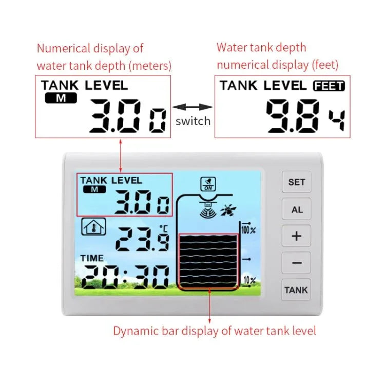 Underground Open Measurement Ultrasonic Liquid Level Meter - Trustpick